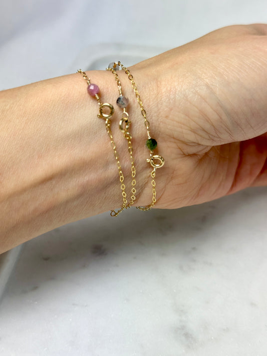 Tourmaline Dainty Bracelet