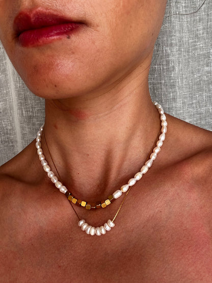 Freshwater Pearls Chain Necklace