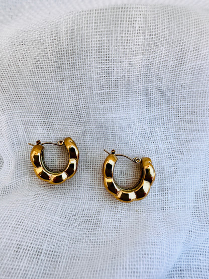 Chain Hoops Earrings